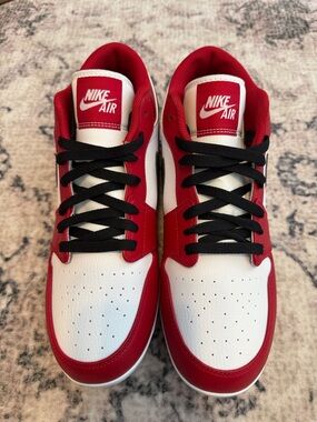 Air Jordan 1 Retro MCS Low 'Chicago Red' Baseball Cleats
